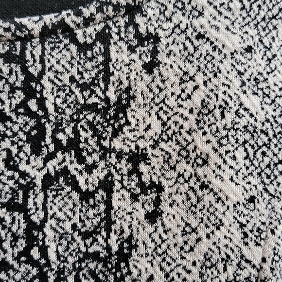 Animal Print Black and Cream Dress - Picture 3 of 6